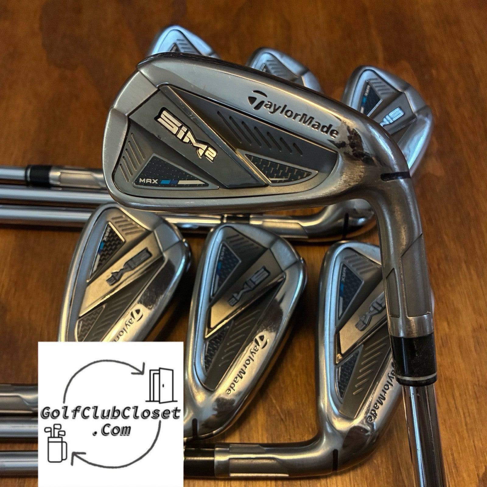 Taylormade Sim2 Max Iron Set / 5-AW Stiff Flex Steel KBS Max MT 85