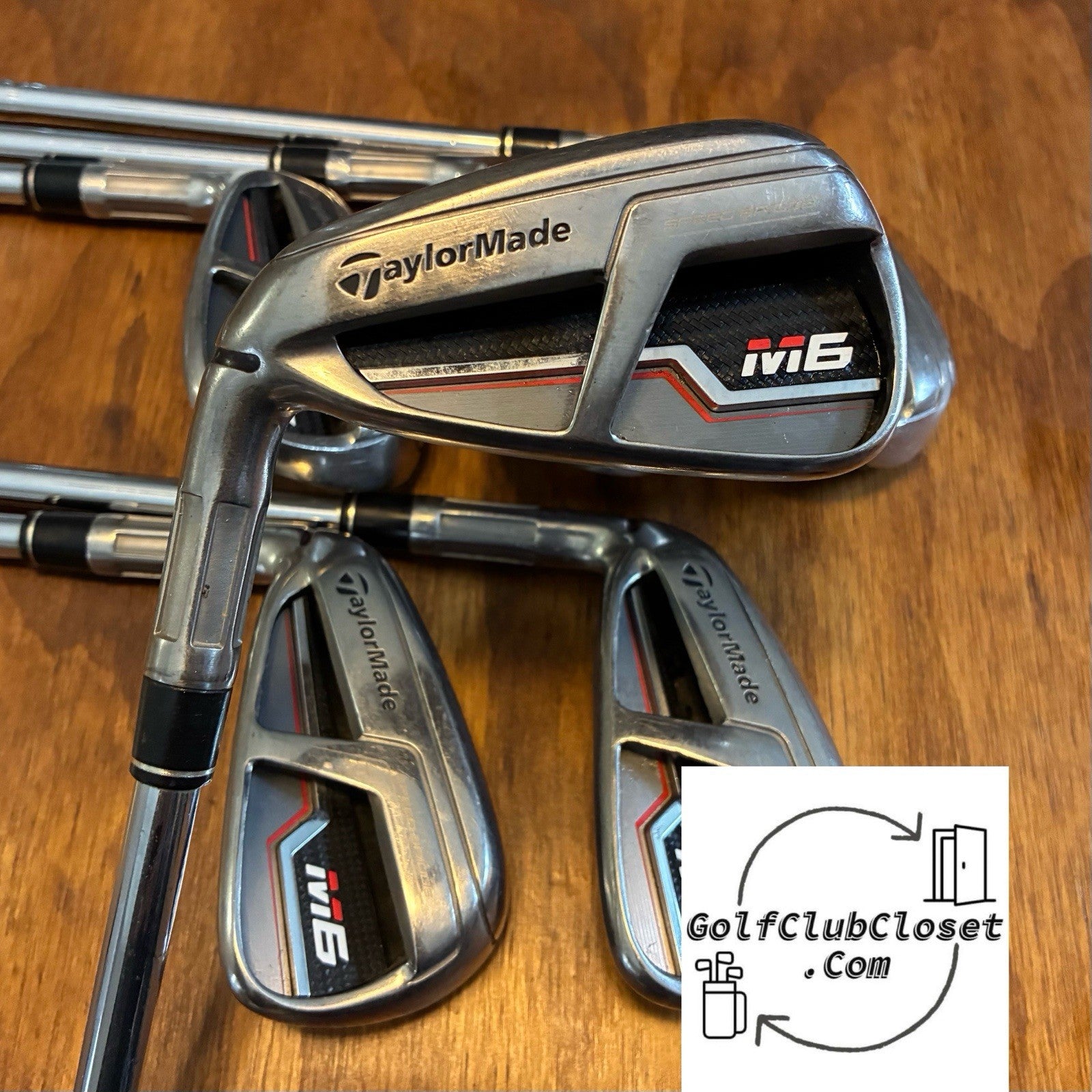 LH TaylorMade M6 Iron Set Left Handed / 5-PW Stiff Steel KBS 90