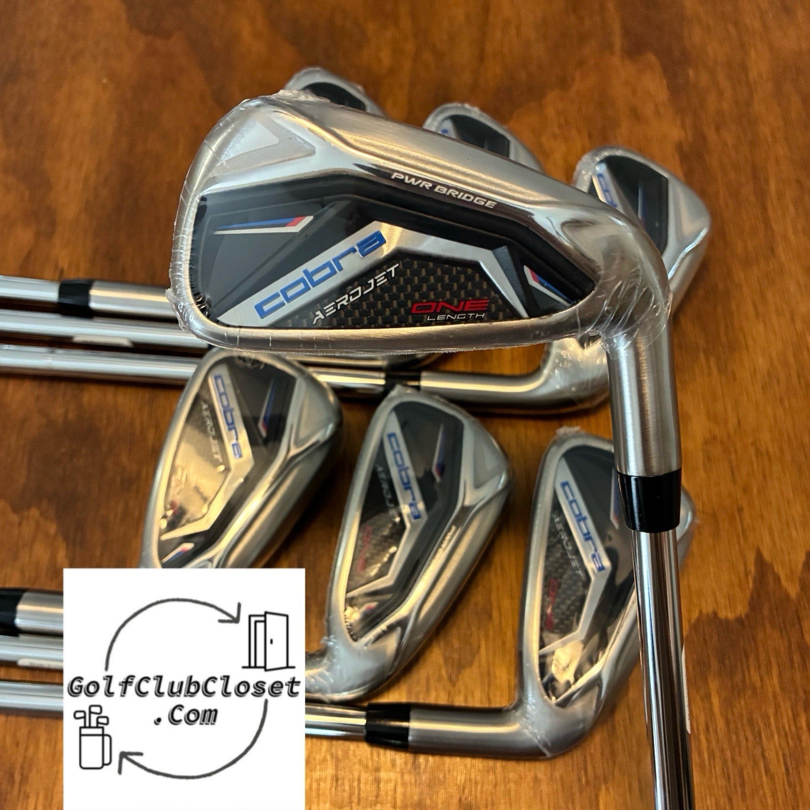 Brand New Cobra Aerojet One Length Iron Set / 5-GW Stiff Flex