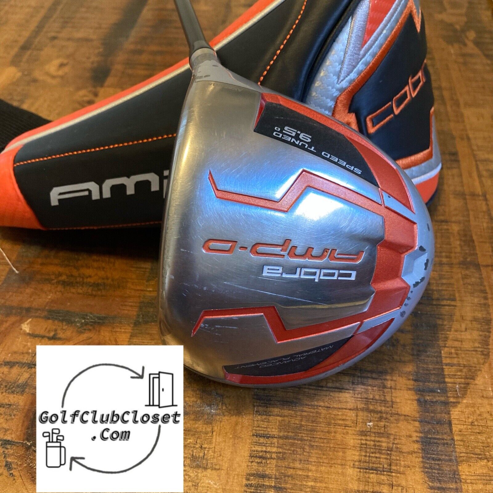 Cobra Amp-D Driver / 9.5° Stiff Flex Shaft 45.5” – GolfClubCloset.com