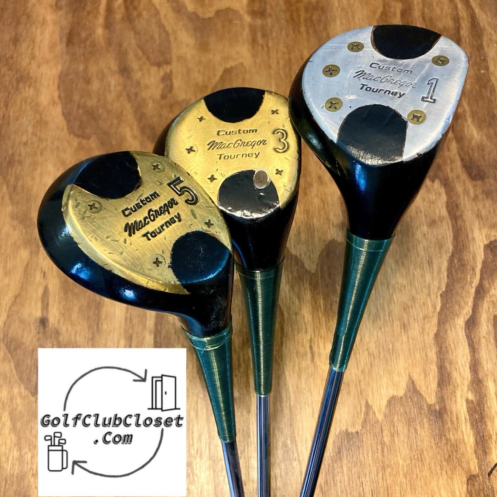 MacGregor Custom Tourney Driver 1 Wood, 3 Wood, And 5 Wood Set