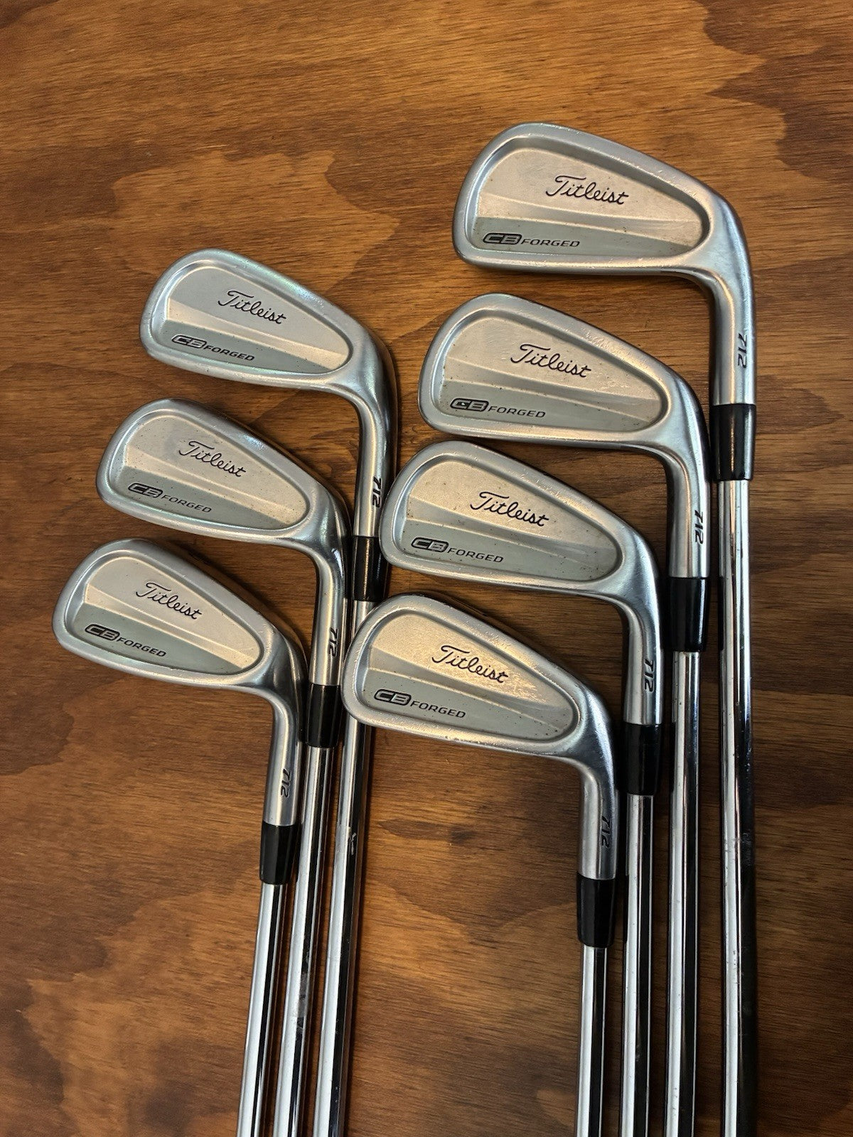 Titleist 712 CB Forged Iron Set / 4-PW Stiff Flex Steel Project X