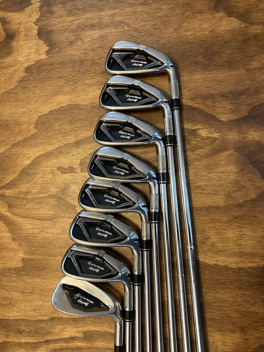 Taylormade M4 Iron Set / 4-AW Stiff Flex Steel Shafts +1”