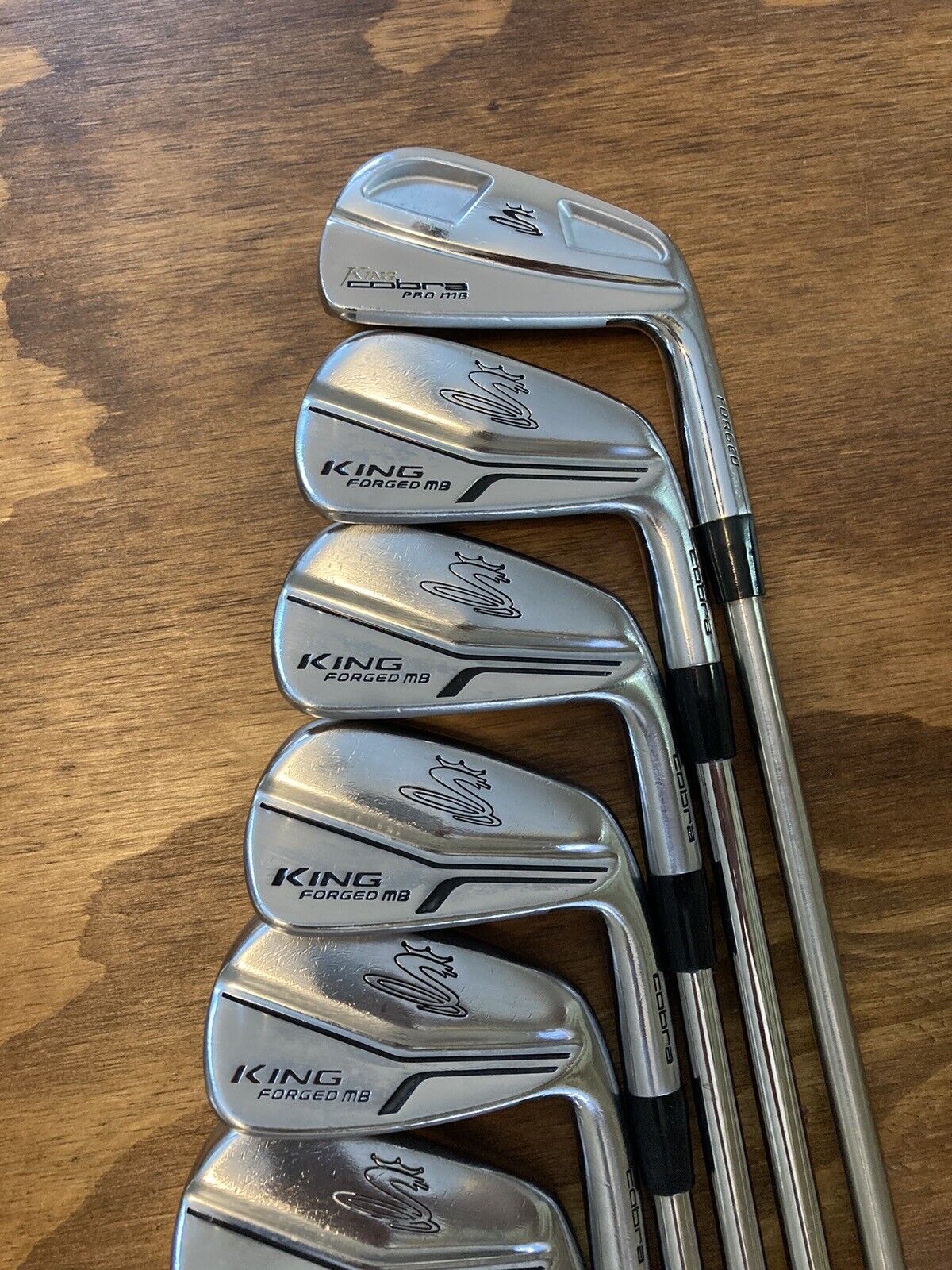 Cobra King Forged MB Iron Set / 4-PW X-Stiff Flex Steel Shafts