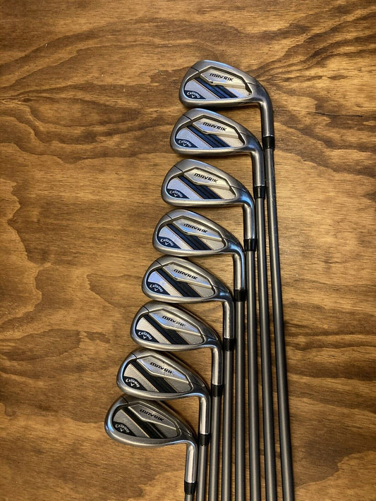 Callaway Mavrik Iron Set / 5-PW-AW-SW Regular Flex Graphite Shafts