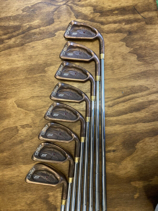 Custom PING ISI BeCu Copper Iron Set / Maroon Dot 3-PW Stiff Flex Steel -1/2”