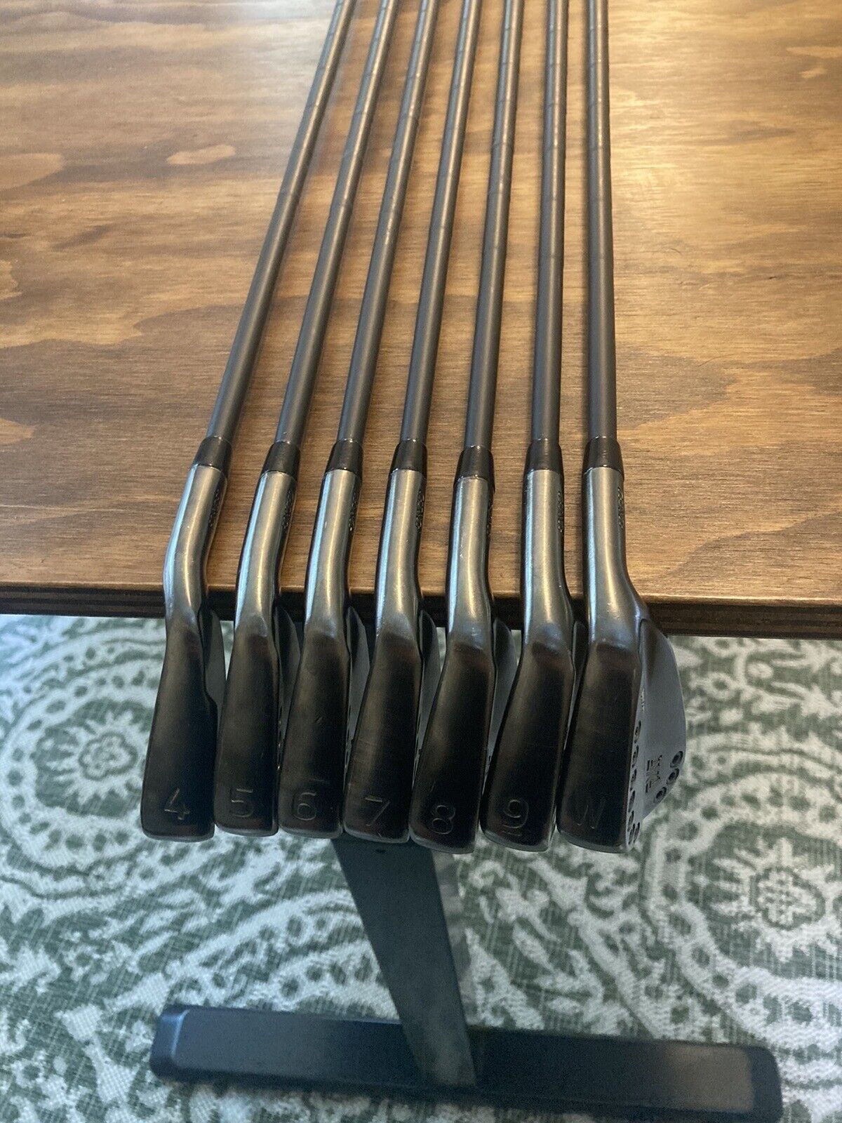 Custom Black Chrome PXG 0311T Iron Set / 4-PW X-Stiff Flex Steel Shafts