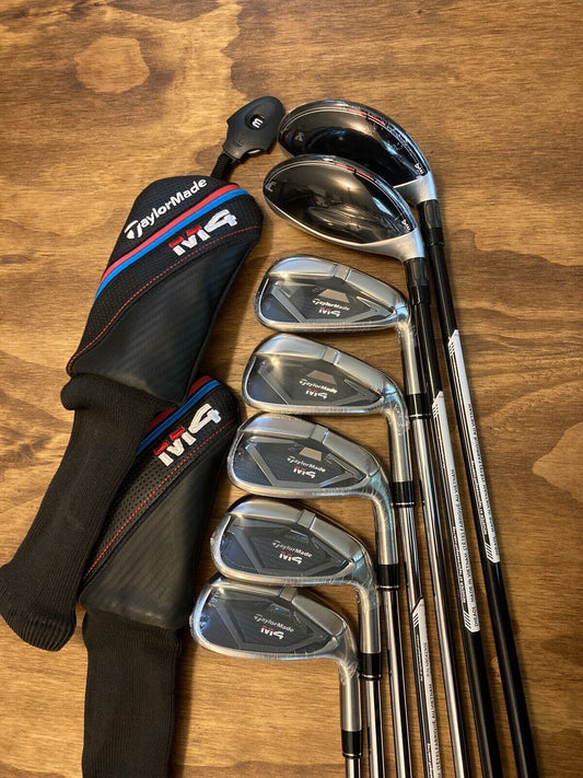 Brand New TaylorMade M4 Iron Set / 4-P Stiff Flex Shafts