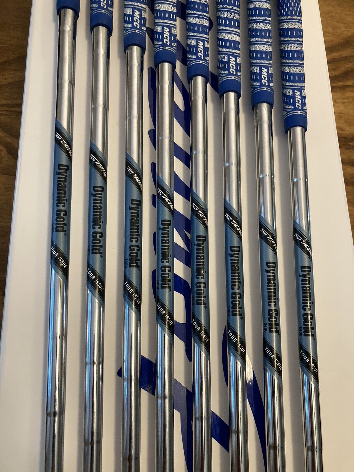 Mizuno Pro 221 Blue Ion Limited Edition Iron Set / 3-PW Stiff Flex Steel Shafts