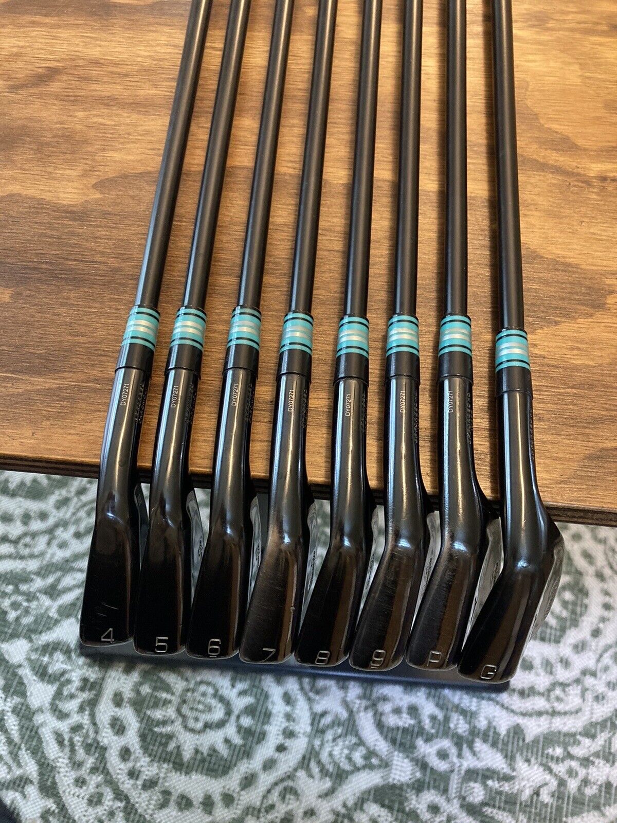 Mizuno Pro 225 Black Limited Iron Set / 4-GW Stiff Flex Steel Shafts +1”