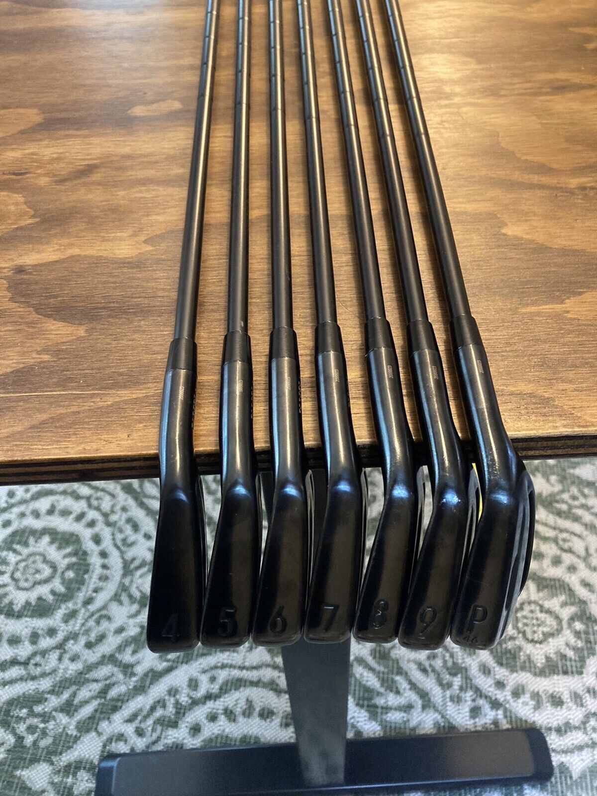 Titleist T100 Black Limited Edition Iron Set / 4-P Stiff Flex Steel Shafts +1/4”