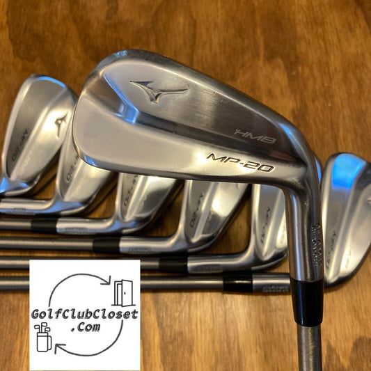 Mizuno MP-20 HMB Iron Set / 4-PW SteelFiber Stiff Flex Graphite Shafts