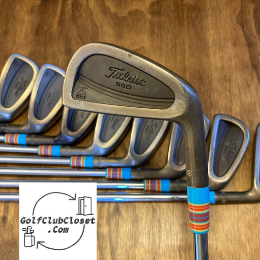 Custom Oil Quenched Titleist DCI 990 Iron Set / 2-PW X-Stiff Flex Steel Shafts