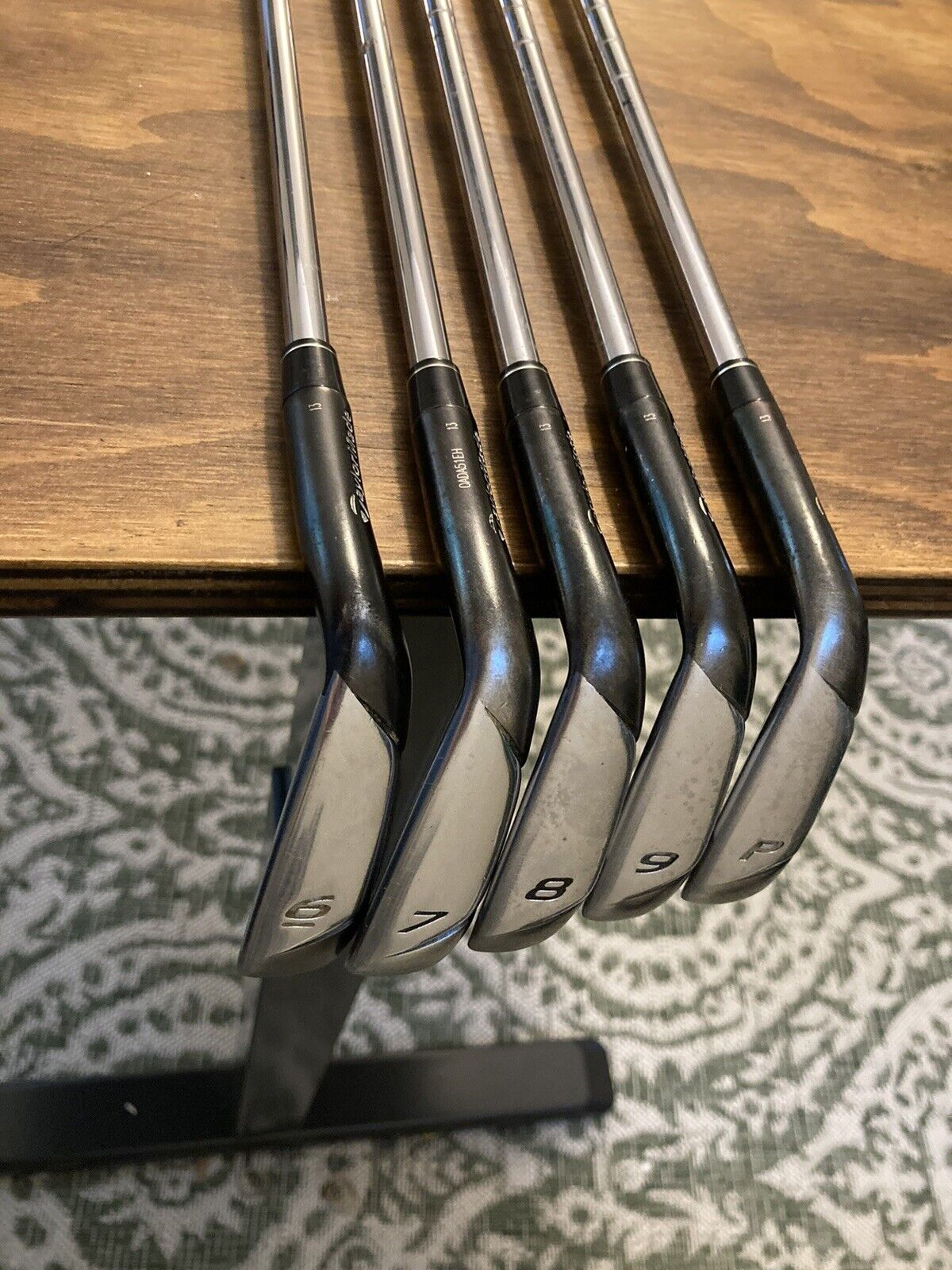 TaylorMade Burner 2.0 Black Iron Set / 6-PW Stiff Flex Steel Shafts +1/4”