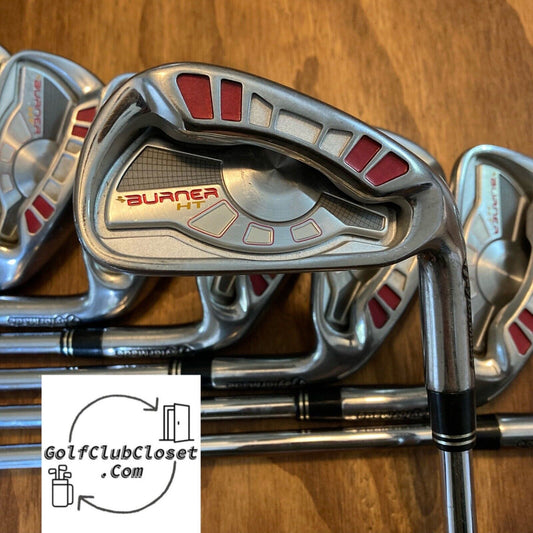 TaylorMade Burner HT Iron Set / 4-AW Stiff Flex Steel Shafts