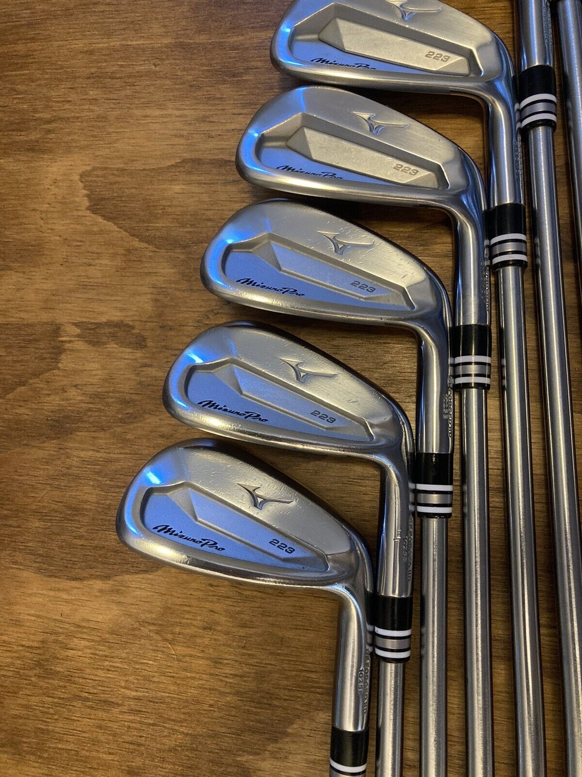 Mizuno Pro 223 Pro 225 Combo Iron Set / 4-PW Stiff Flex Steel Shafts