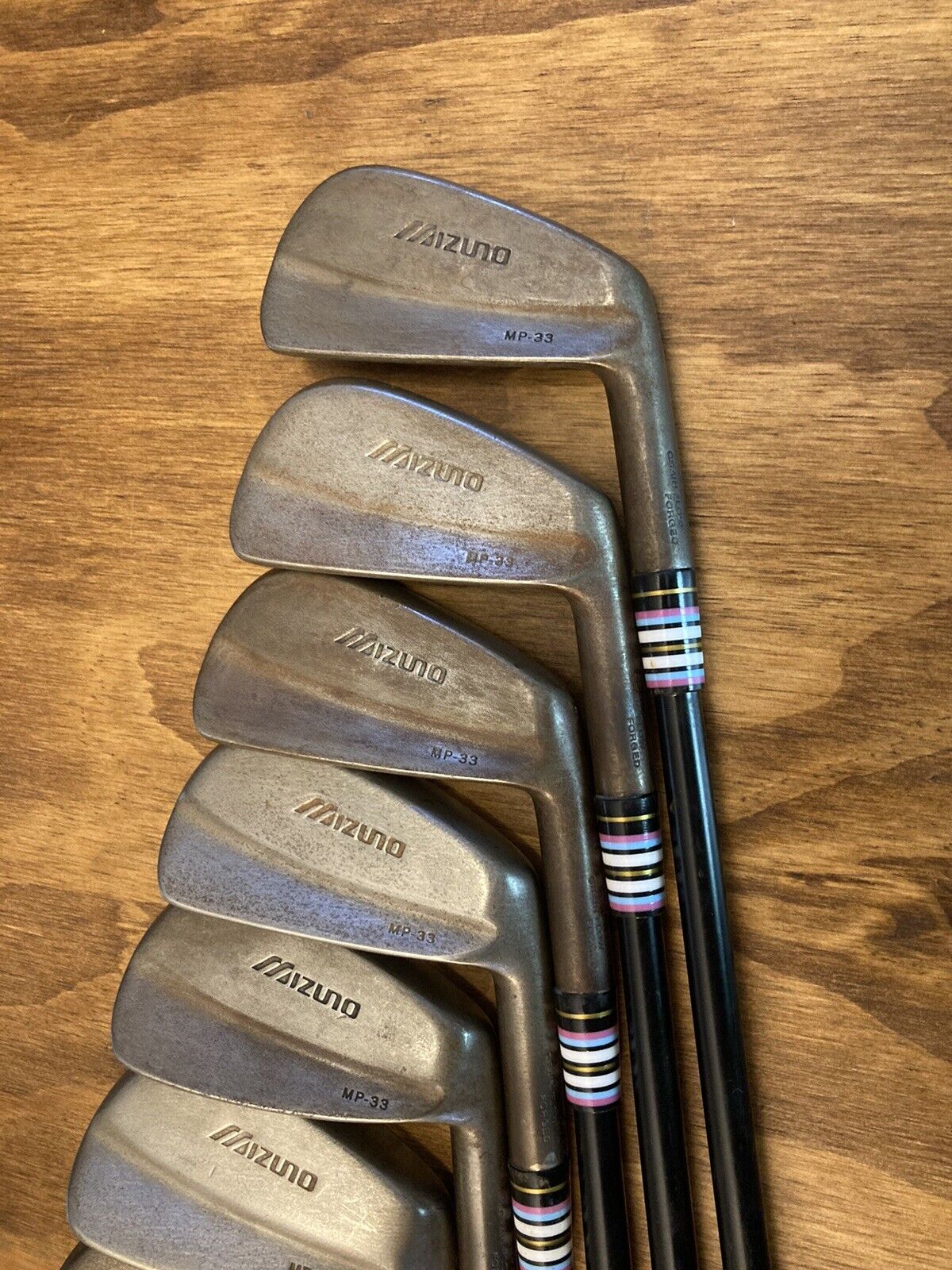 Mizuno MP-33 Raw Iron Set / 4-PW Stiff Flex Steel Shafts +1/2”