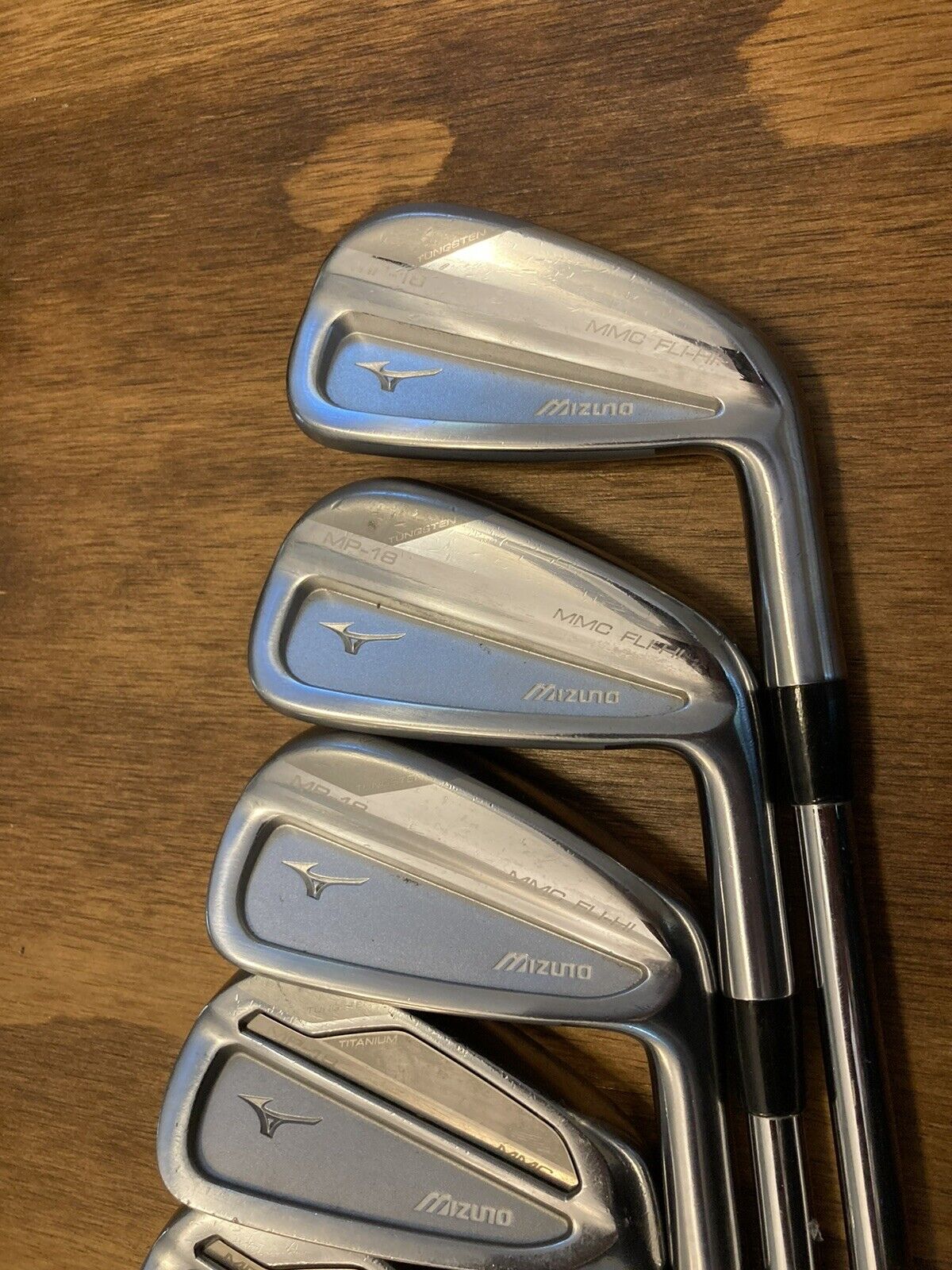 Mizuno MP 18 MMC And Fli Hi Combo Iron Set 4 9 Stiff Flex Steel Shaf GolfClubCloset