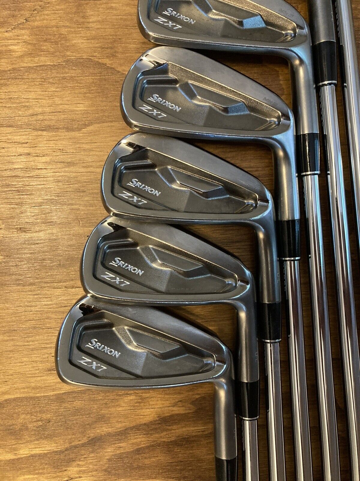 Srixon Zx7 Mkii Black Chrome Limited Iron Set / 4-PW Stiff Flex Steel Shafts