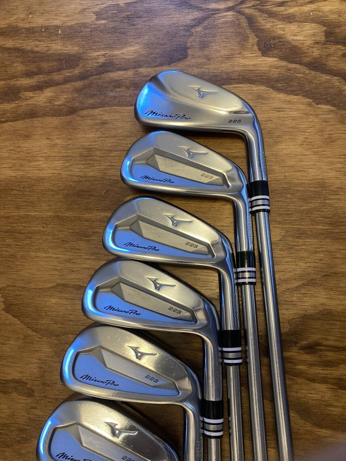 Mizuno Pro 223 Pro 225 Combo Iron Set / 4-PW Stiff Flex Steel Shafts