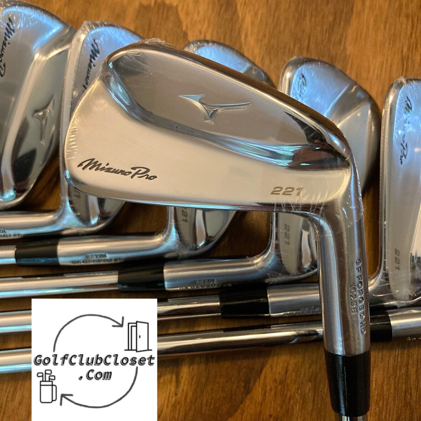 Brand New Mizuno Pro 221 Iron Set / 4-PW Stiff Flex Steel Shafts