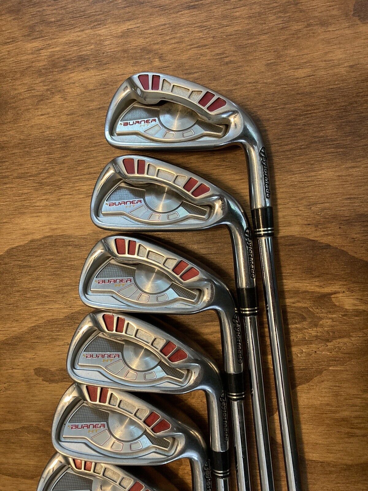 TaylorMade Burner HT Iron Set / 4-AW Stiff Flex Steel Shafts