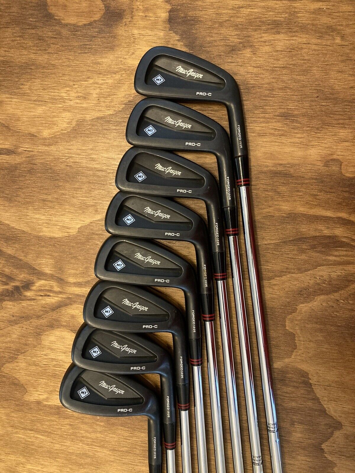 Macgregor MT Pro-C Black Forged Iron Set / 3-PW Stiff Flex Steel Shafts