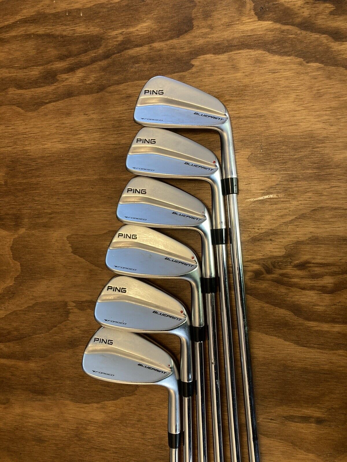 PING Blueprint Iron Set / Red Dot 5-PW Stiff Flex Steel Shafts -1/2”