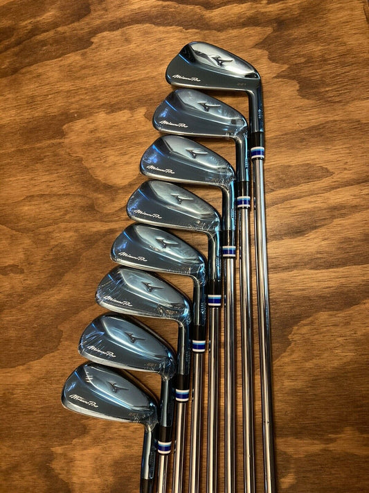 Brand New Mizuno Pro 221 Blue Ion Iron Set / 3-PW Stiff Flex Steel Shafts