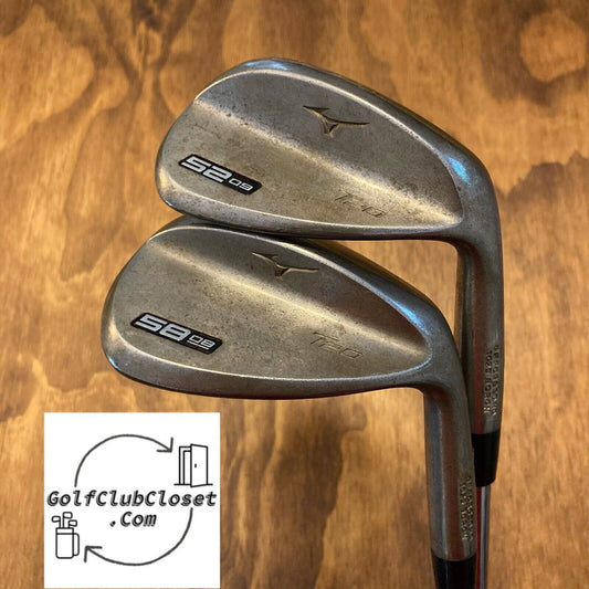 Mizuno T20 Raw Wedge Set (Tour Issue Shaft) / 52° 58° Stiff Flex Steel Shaft 35”