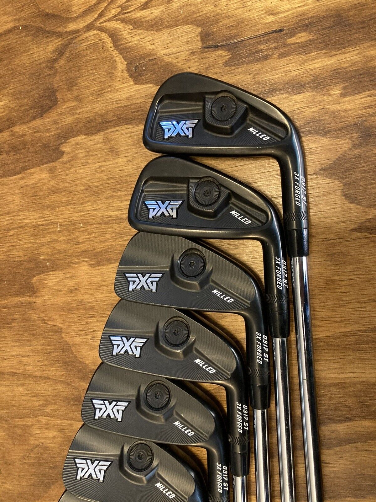 PXG Black 0317 ST CB Blade Combo Iron Set / 3-GW X-Stiff Flex Steel Shafts +1/2”