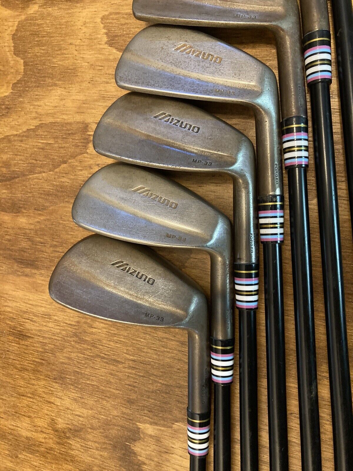 Mizuno MP-33 Raw Iron Set / 4-PW Stiff Flex Steel Shafts +1/2”