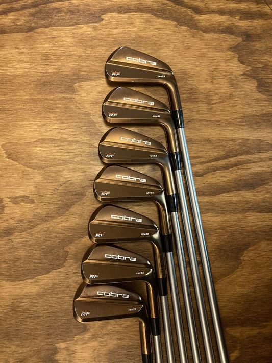 Cobra RF Rev33 Proto Limited Iron Set / 4-PW Stiff Flex Steel Shafts +1/2”