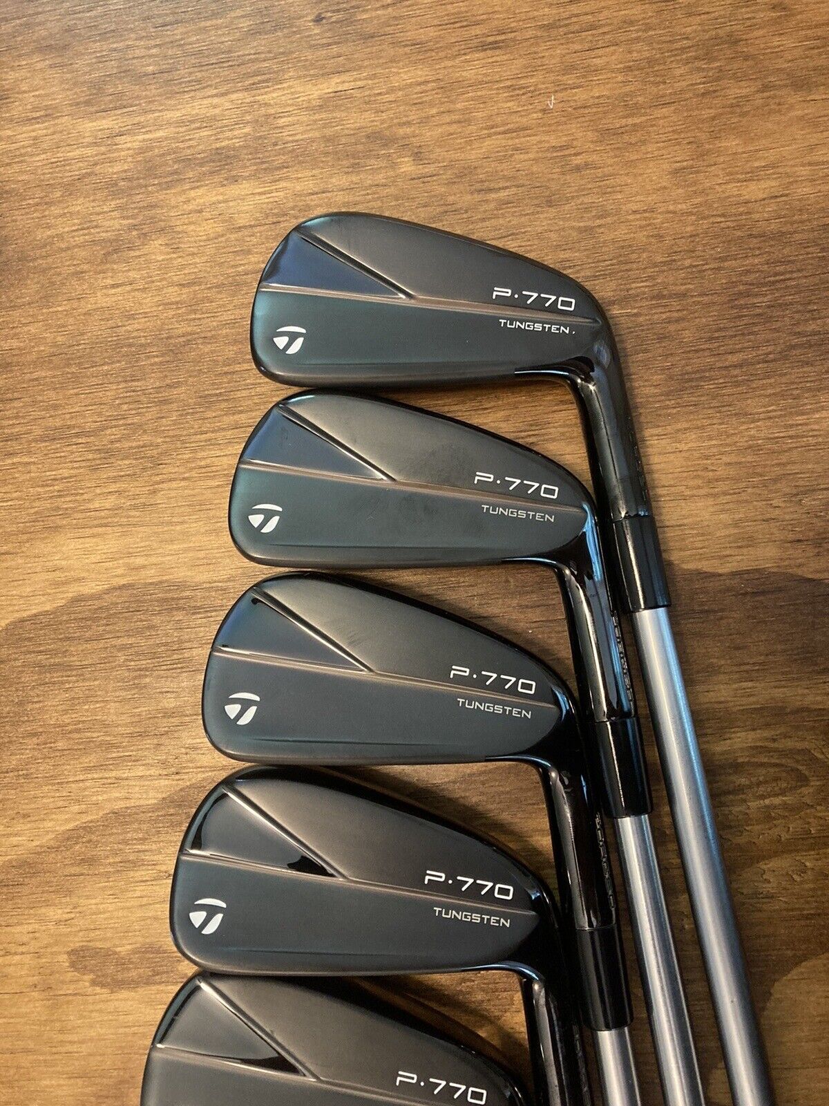 TaylorMade P770 Phantom Black Iron Set Mint / 4-P X-Stiff Steel Shafts