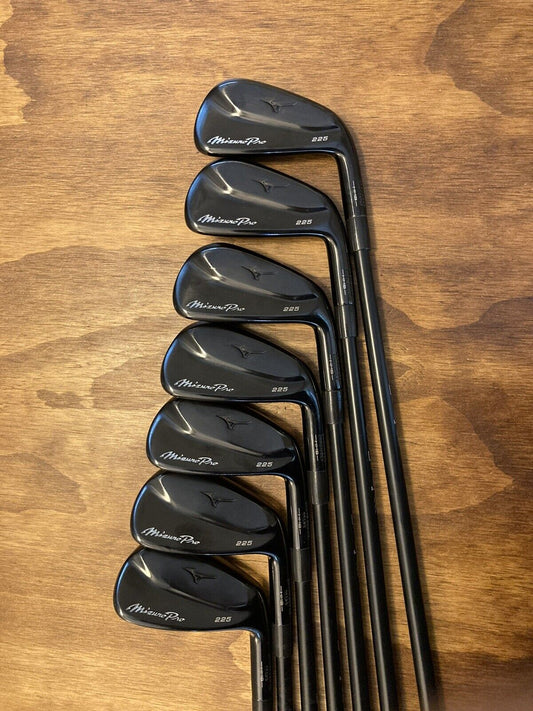 Mizuno Pro 225 Black Iron Set (Axiom Shafts) / 5-GW Stiff Flex Graphite Shafts