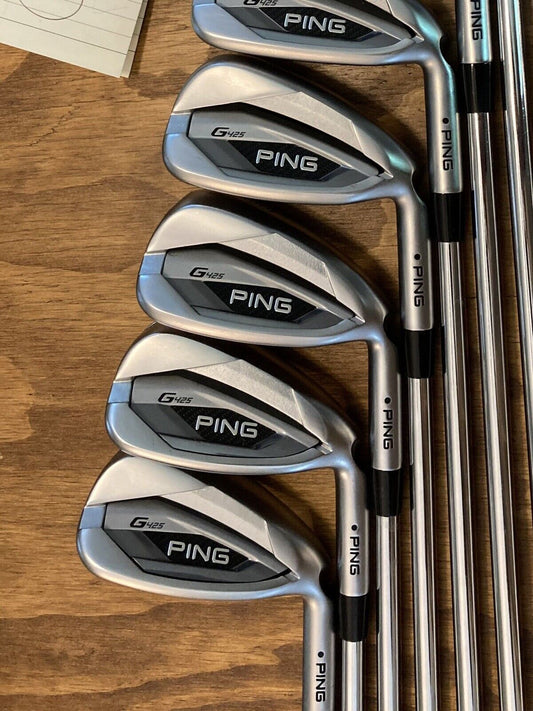 Ping G425 Iron Set / 4-UW Regular Flex Steel Shafts Black Dot