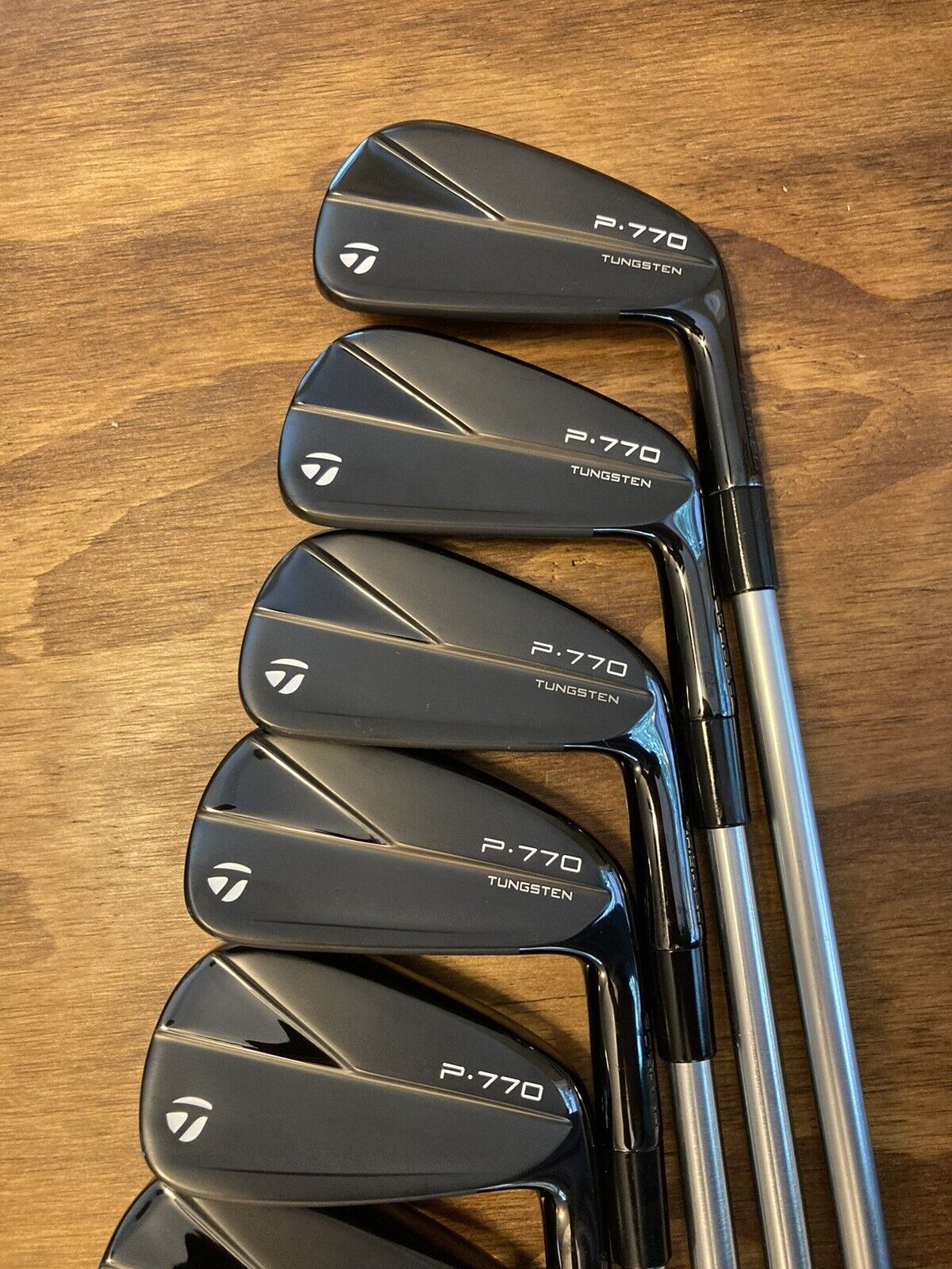 TaylorMade P770 Phantom Black Iron Set / 4-P X-Stiff Flex Steel Shafts