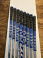 Mizuno Pro 221 Blue Ion Limited Edition Iron Set / 3-PW Stiff Flex Steel Shafts