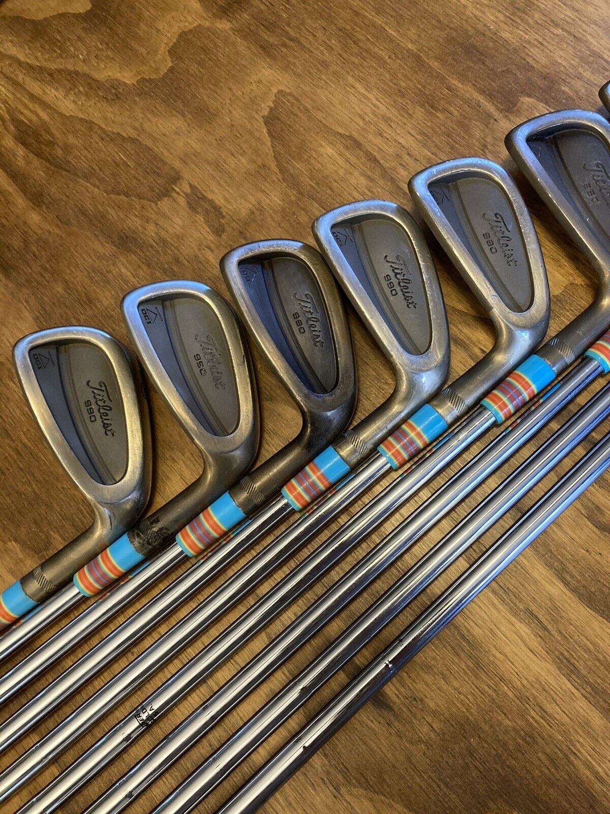 Custom Oil Quenched Titleist DCI 990 Iron Set / 2-PW X-Stiff Flex Steel Shafts