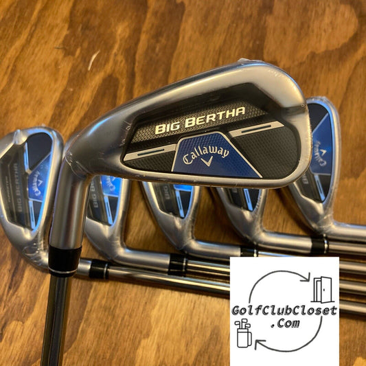 LH New Callaway Big Bertha B21 Iron Set Left Hand / 5-PW Regular Graphite Shafts