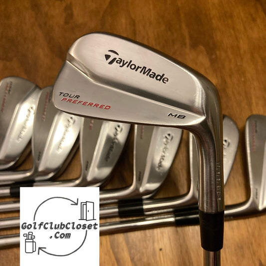 TaylorMade Tour Preferred MB Iron Set / 4-PW Regular Flex Steel Shafts +1/4”