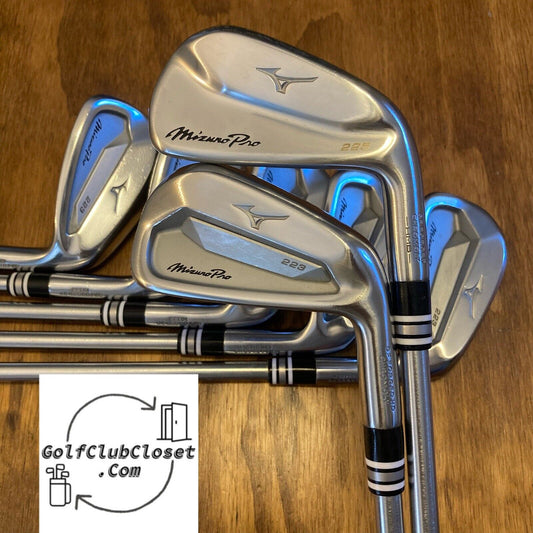 Mizuno Pro 223 Pro 225 Combo Iron Set / 4-PW Stiff Flex Steel Shafts