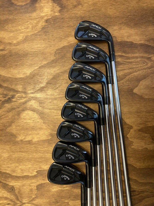 Callaway Apex 21 Black Limited Iron Set / 4-AW Stiff Flex Steel Shafts -1/4”