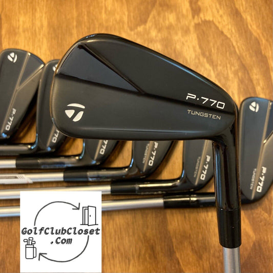 TaylorMade P770 Phantom Black Iron Set / 4-P X-Stiff Flex Steel Shafts