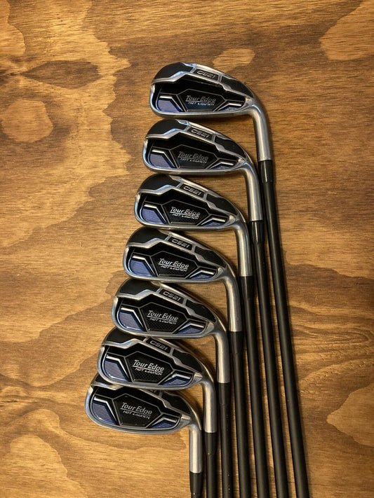 Tour Edge Hot Launch C521 Iron Set / 4-PW Stiff Flex Graphite Shafts