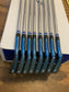 Mizuno Pro 221 Blue Ion Limited Edition Iron Set / 3-PW Stiff Flex Steel Shafts