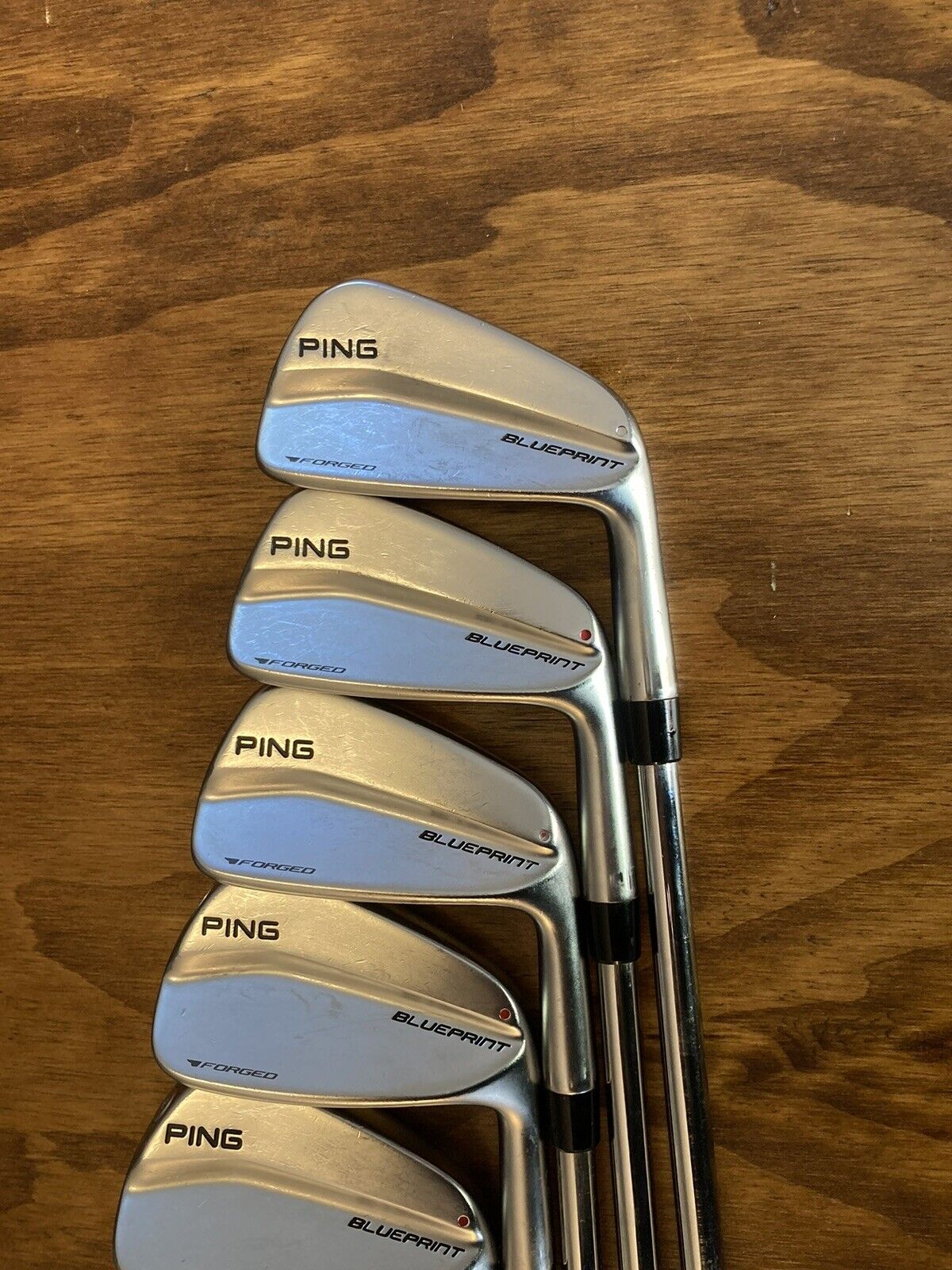 PING Blueprint Iron Set / Red Dot 5-PW Stiff Flex Steel Shafts -1/2”