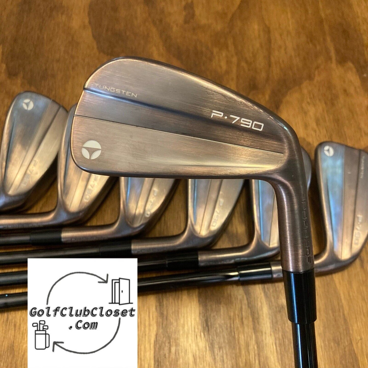 TaylorMade P790 Aged Copper Limited Iron Set / 4-PW X-Stiff Flex Steel Shafts