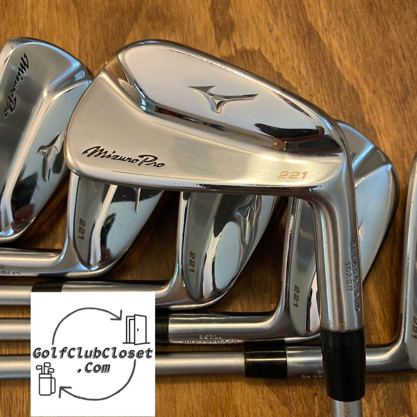 Mizuno Pro 221 Iron Set / 5-PW X-Stiff Flex Steel Shafts +1/2”