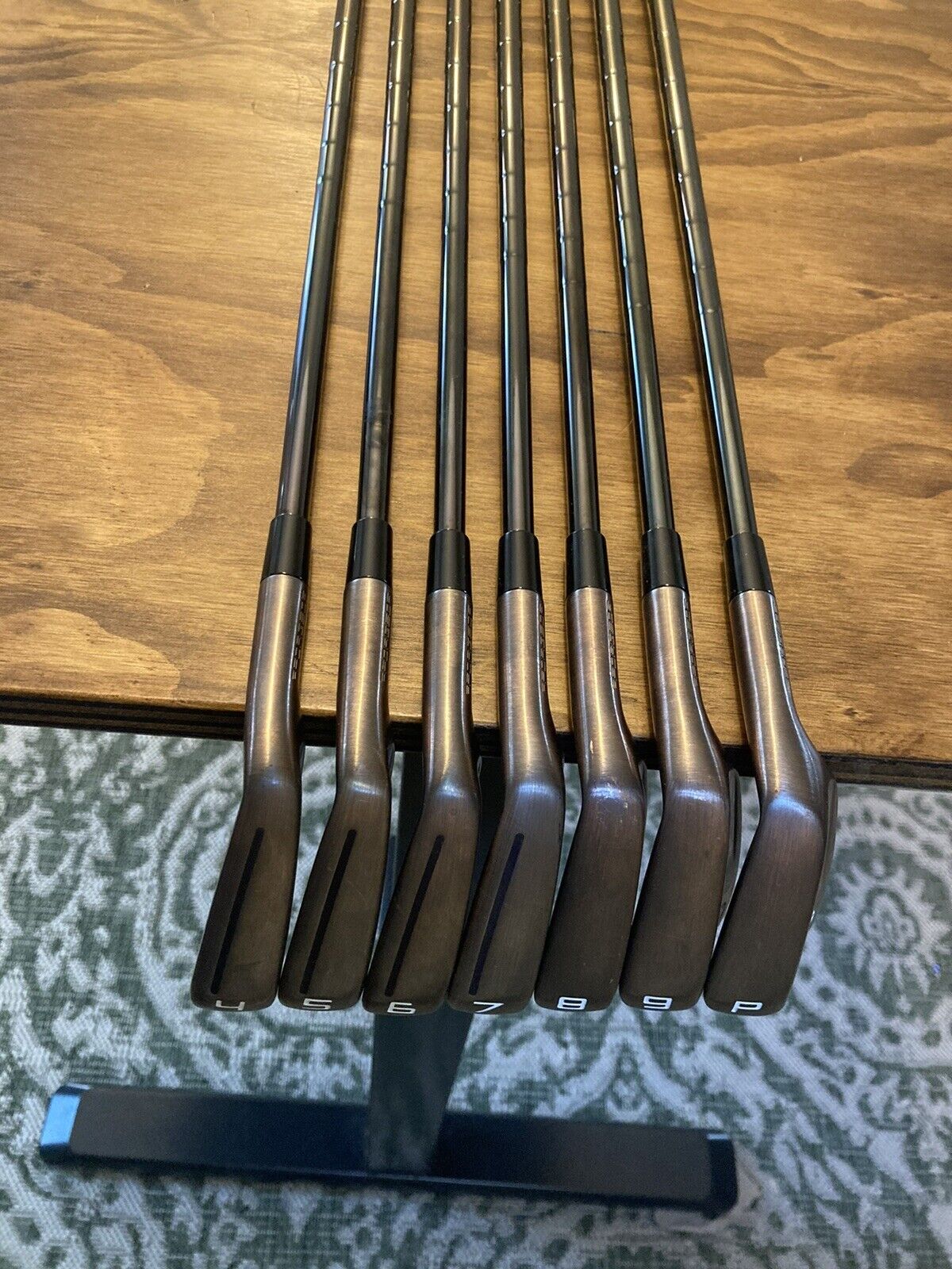 TaylorMade P790 Aged Copper Limited Iron Set / 4-PW X-Stiff Flex Steel Shafts